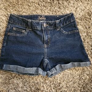 Justice Women's Dark Blue Jean Shorts